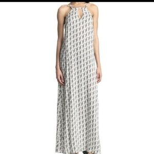 Nwt Bcbgeneration Halter Maxi Dress with geometric pattern XS
